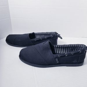 BOBS FROM SKECHERS BLACK MEMORY FOAM LOAFERS SIZE 9.5